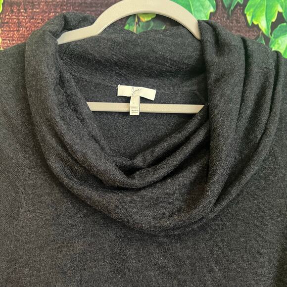 Joie Cowl Neck Sweater Large Top Blouse Wool Cashmere Dolman Lightweight Knit - Picture 2 of 5